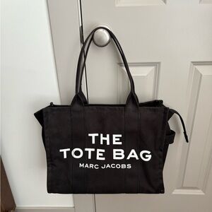 Marc Jacobs Black and White Canvas Tote Bag